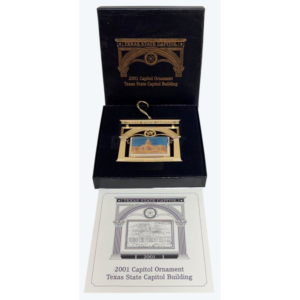 2001 Texas State Capitol Building Christmas Ornament with Box